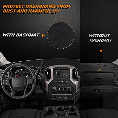 Ndrush Dashboard Cover Dash Cover Mat Custom Compatible With 1999-2006 Chevy Silverado Gmc Sierra 2001-2006 Chevy Avalanche 1500 2500 2000-2006 Tahoe Suburban 2000-2006 Gmc Yukon Xl #TOP3