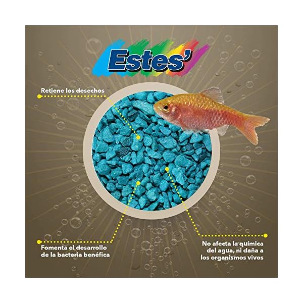 Spectrastone Special Turquoise Aquarium Gravel for Freshwater Aquariums, 5-Pound Bag