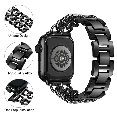 Vamyzji Compatible with Apple Watch Strap 46mm 49mm 45mm 44mm 42mm(Series 3 2 1), Metal for Apple Watch Ultra 3 2 1 - Image 4