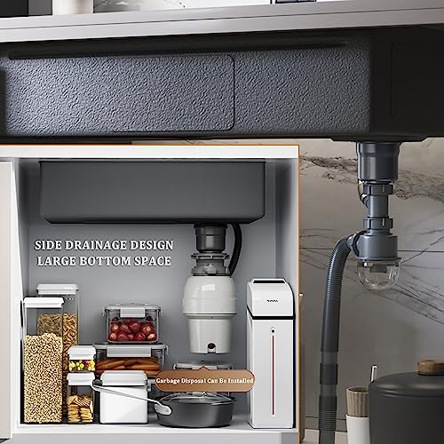 Évier de poste de travail multifonction avec robinet extractible et cascade intégrée - 8