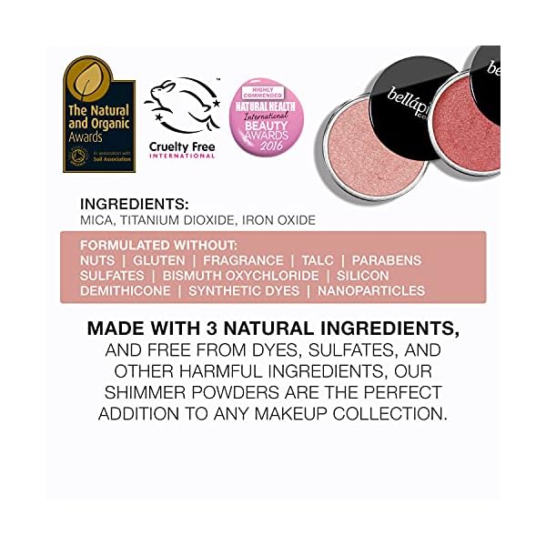 Bellapierre-Shimmer-Powder-Paraben-Free-Vegan-Cruelty-Free-All-Skin-Types-235g-Champagne bellapierre Shimmer Powder | Paraben Free | Vegan & Cruelty Free | All Skin Types | 2.35g - Champagne