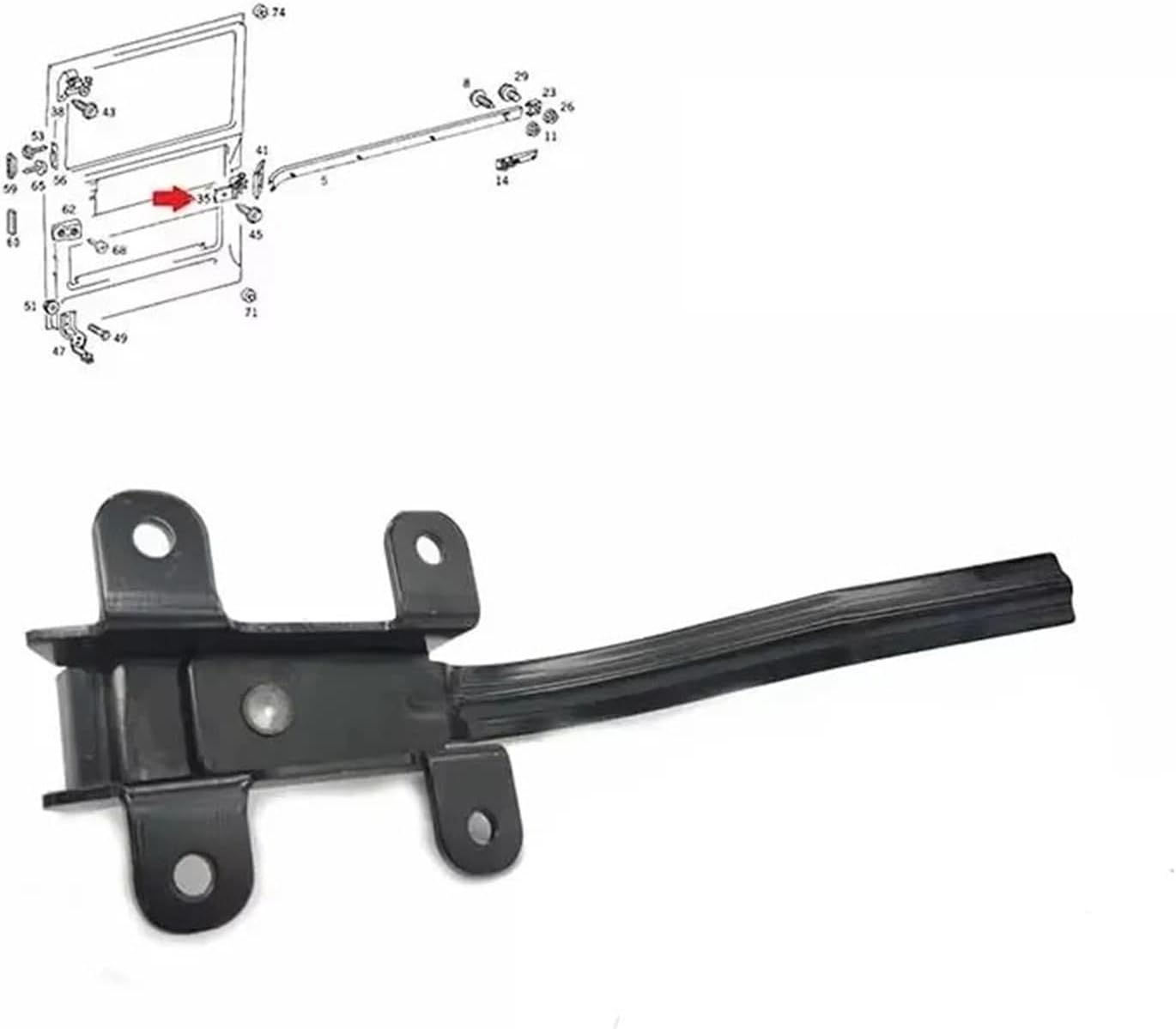 Car Front Door Hinge for Benz for Sprinter 1995-2006 Door Stopper Stop Hinge Bracket Left Right 9017600228