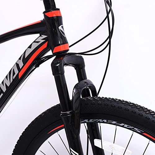 Bicicleta Aro 29 Safeway Aluminio 21 marchas Safeway Freio a Disco e Suspensão Preto e Vermelho