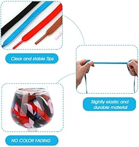 2Pcs Kleurrijke Schoenveters Regenboog Gradiënt Pr... – Grandado