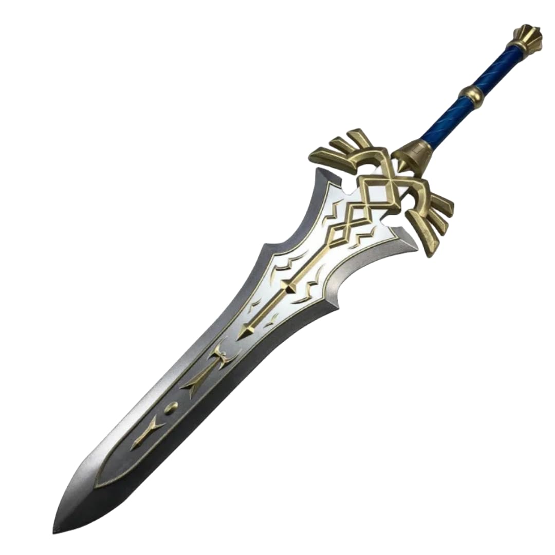 damdosHalloween Prop PU Foam Cosplay Sword, Link Sword Royal Broadsword Guard Royal Guard Knight Shield Sword Birthday Gifts (Royal Broadsword)