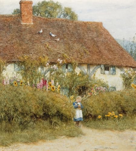Impression Tableaux Cottage West Horsley habille grand mur vide salon toile 60x90