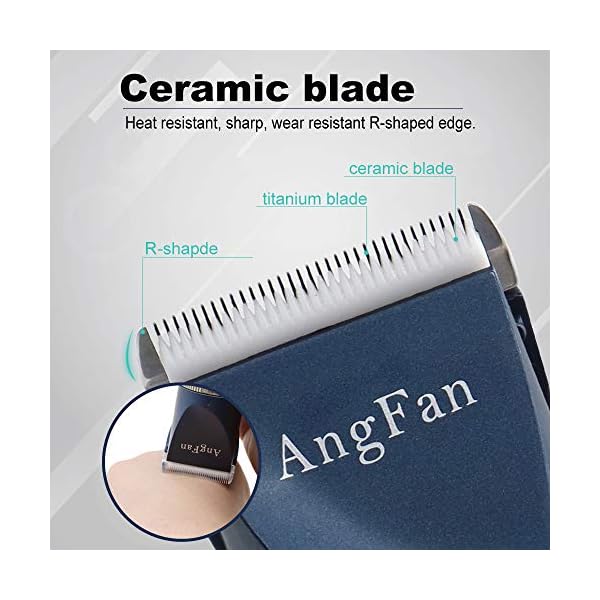 AngFan Dog Clippers for Grooming 16pcs Dog Grooming Kit for Small Large Profesional Cordless Dogs Grooming Clippers Supplies Dog Hair Clippers Low Noise AngFan Dog Clippers for Grooming 16pcs Dog Grooming Kit for Small Large Profesional Cordless Dogs Grooming Clippers Supplies Dog Hair Clippers Low Noise