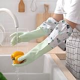 Revolution Studio 3 Pair Long Sleeve Quality Gloves PVC Vinyl Reusable Household Cleaning Anti Aller