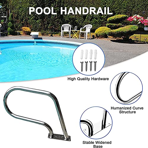 Main courante de piscine garde-corps en acier inoxydable pour bassin creusé