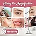 MIRRORVANA Flexible 10X Magnifying Square Makeup Mirror Non Lighted with Adjustable Gooseneck & Suction Cup 2in1 Table Mirror and Wall Mount for Vanity & Bathroom Use - 6.3