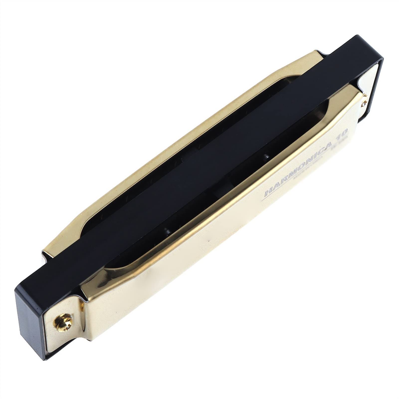 Acciaio Inossidabile 10 Fori 20 Toni Oro Opaco Armonica C Chiave Arpa Strumento Musicale A Bocca Armonica per Principianti