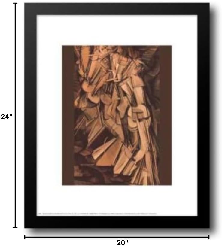Nude Descending a Staircase #2 20x24 Framed Art Print by Duchamp, Marcel