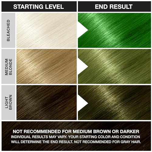 Punky Spring Green Semi Permanent Hair Color – Vegan & Cruelty-Free Conditioning Hair Dye, Lasts Up to 35 Washes, 3.5 fl oz