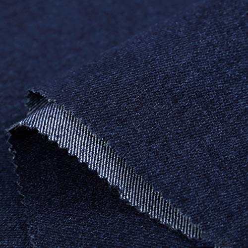ZXC Tela De Mezclilla 100% Algodón 150 cm De Ancho 1m por Metro Utilizada para Coser Ropa,Jeans Populares,Coser Cojines,Cortinas Y Accesorios para El Hogar(Color:Azul Oscuro)