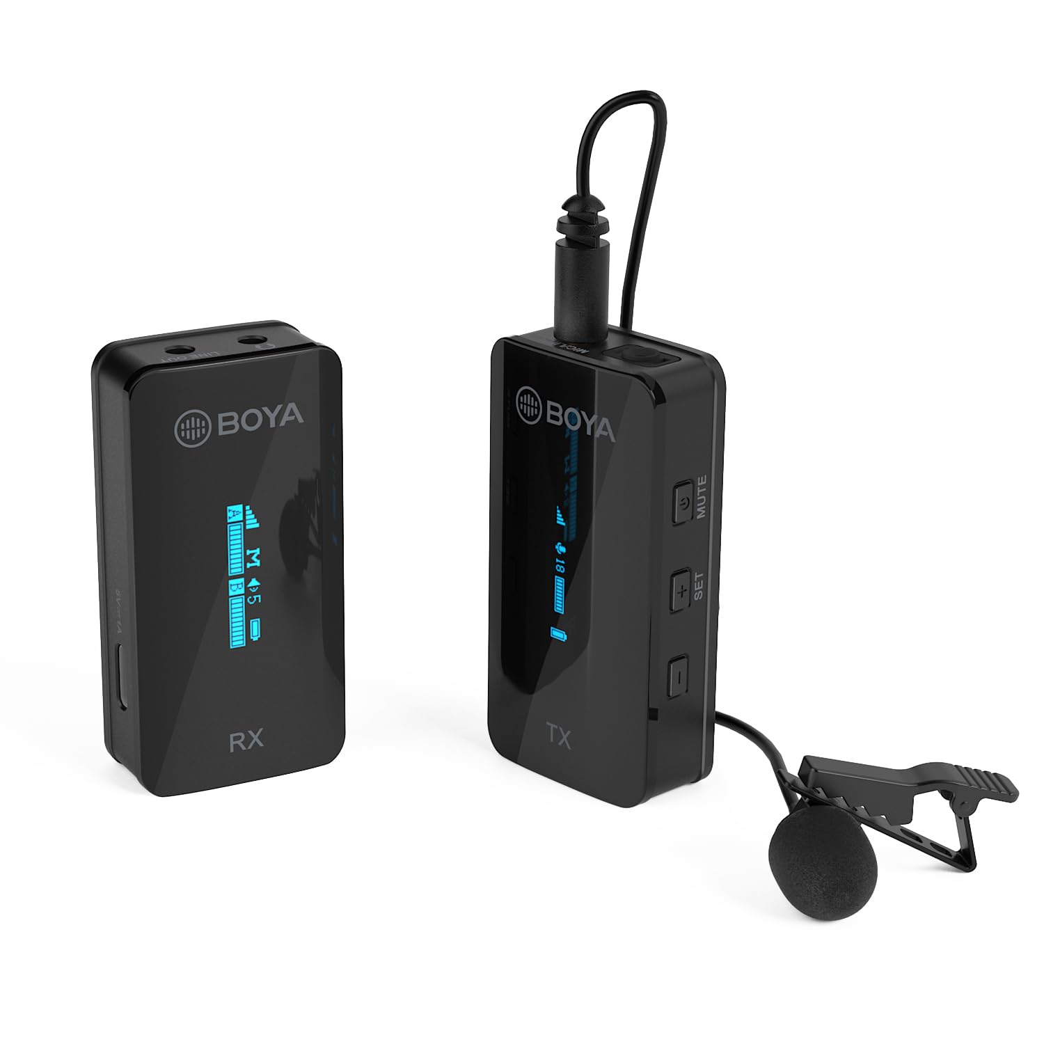 BOYA by-XM6 S1 - Sistema di microfono wireless Lavalier, 2,4 GHz