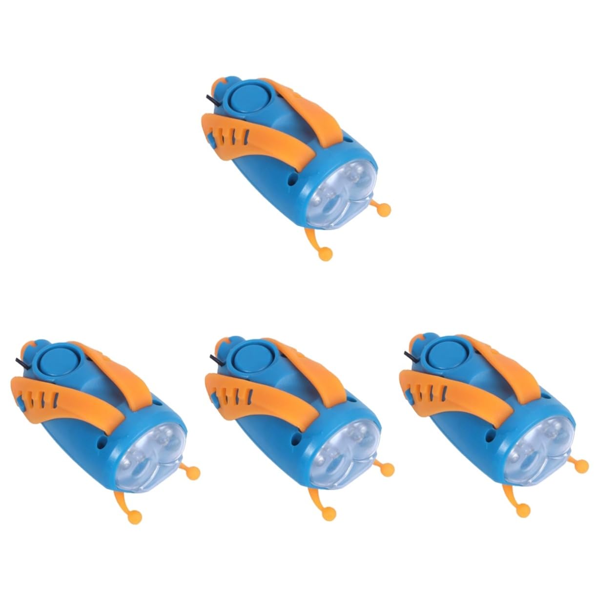 Happyyami 4pièces Lumière De Vélo USB Rechargeable avec Klaxon Lampe Adorable pour Garçon Fille Accessoire De Sécurité pour Cyclisme Et Nocturnes