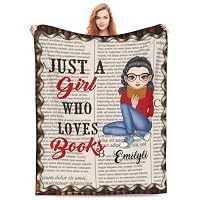 Coperta Just A Girl Who Loves Pickles in pile leggero regalo per compleanno Natale morbido flanella coperta per tutte le stagioni letto divano 203,2 x 152,4 cm, regina per donne e uomini