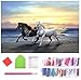 YAOYIN Diamond Painting Pferd, 5D Diamant Painting Full Drill Set, Diamant Malerei Malen Nach Zahlen Erwachsene Diamond Dekoration für Home Wall Décor