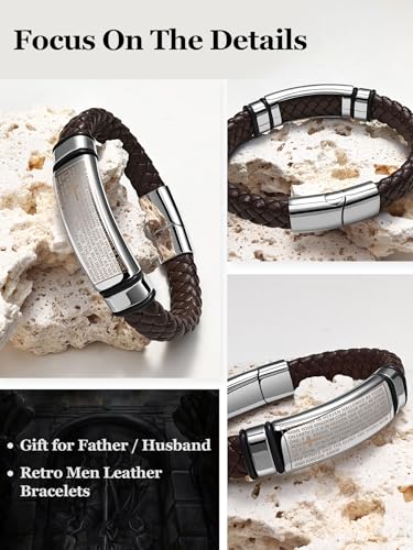 Pulsera de Cuero Trenzado Vikinga para Hombre miniatura 4