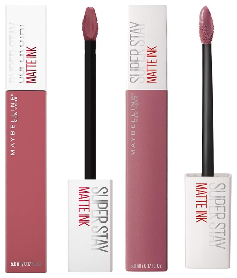 Maybelline New York Super Stay Matte Ink Liquid Lipstick, Ringleader, 5g and Maybelline New York Super Stay Matte Ink Liquid Lipstick, 15 Lover, 5ml-picture-21