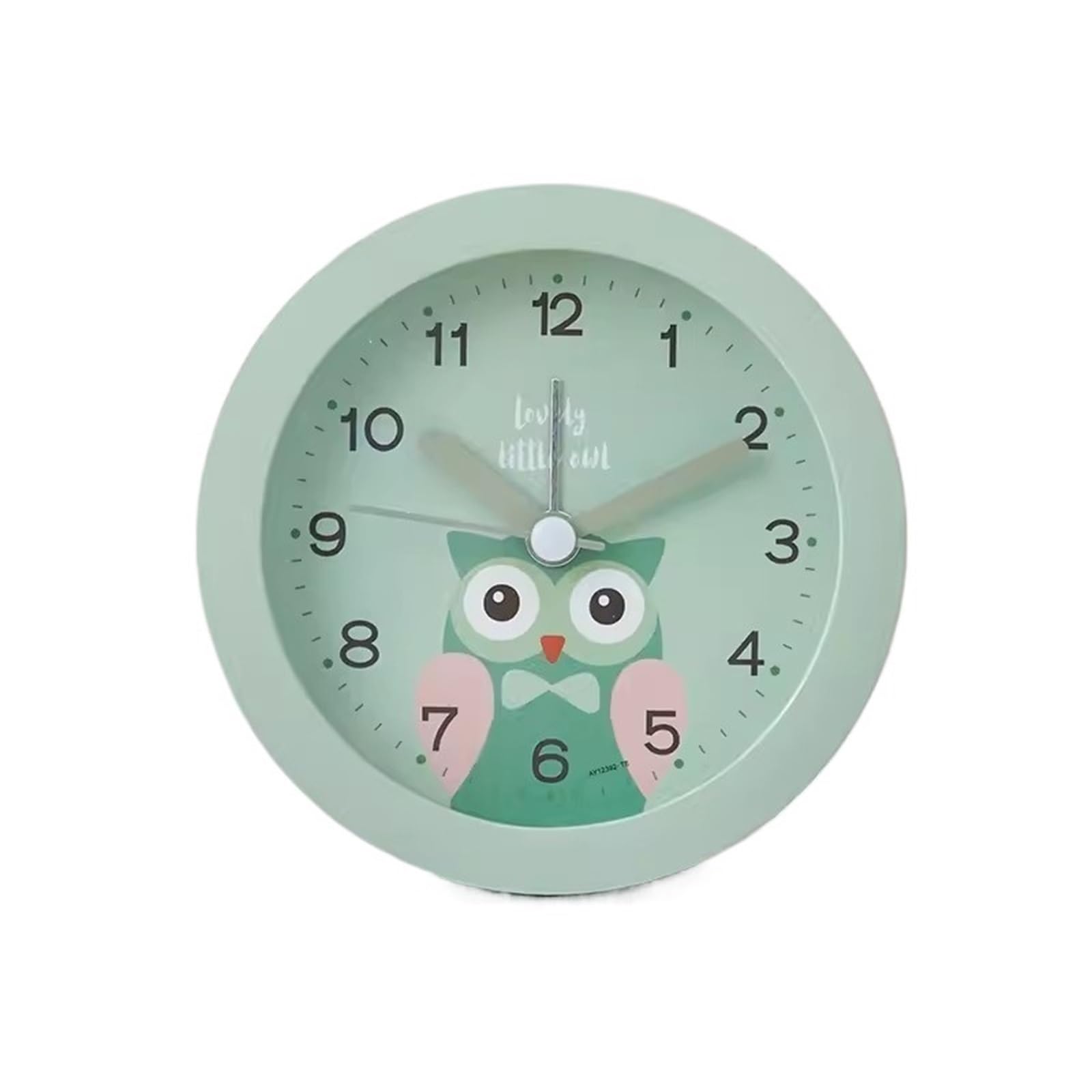 BMKGODN alarm clock， Alarm Clocks Silent Sweep Seconds Nap Timer Cartoon Small with Light Without Ticking Loud(Green)