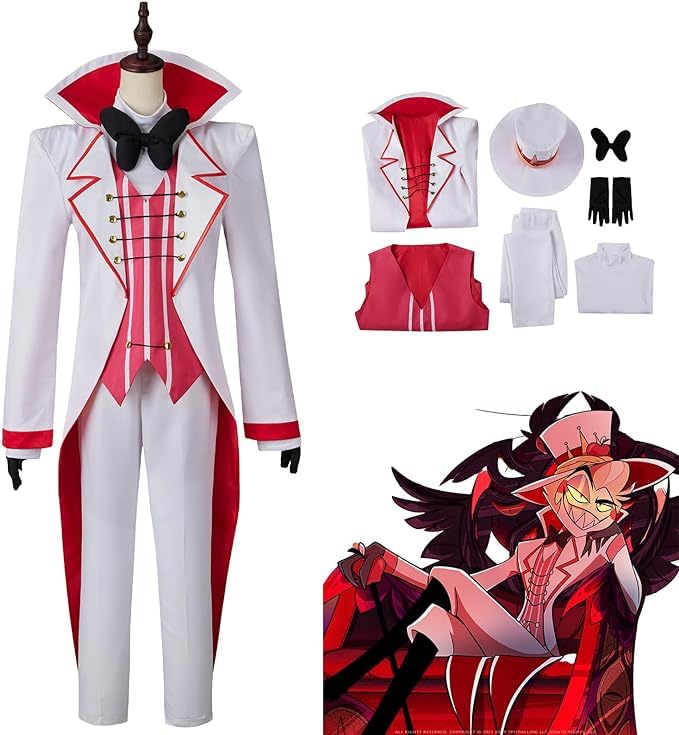 Amazon.co.jp: ハズビンホテル コスプレ ルシファー コスプレ衣装 8点 
