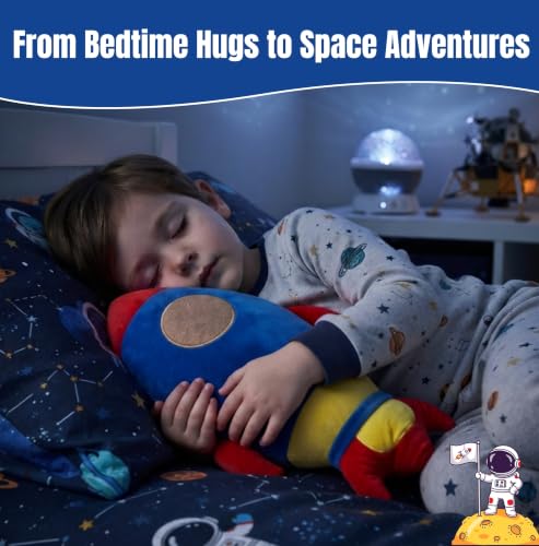 Image of Tickles Rocket Shaped Soft Stuffed Plush Pillow Cushion for Kids Boys & Girls Birthday Gift Nursery & Bedroom Decor (Size: 38 cm Color: Multicolor)