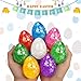 BEIGUO 8pcs Easter Egg Stress Balls,Squishy Stress Relief Toys for Easter Basket Stuffers, Easter Egg Fillers,Party Favors