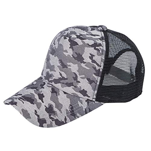 中国産業 HOP-SCOT メッシュカモフラージュカジュアルキャップ 迷彩シルバー 9441-117-F