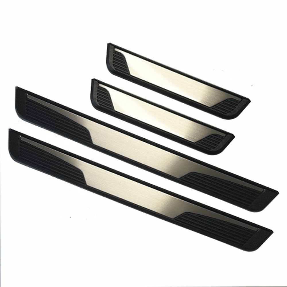Asbhfc Normal Door Sill Protectors For Honda E:ny1 (Ev 2023-2025 2026), 4-Piece Stainless Steel Kick Plates - Anti-Scratch Door Entry Guard Scuff Plate Cover