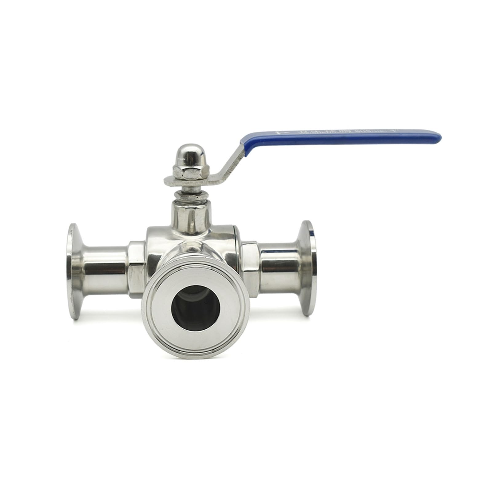 Vanne à bille sanitaire 3 voies en inox 38mm pour brassage à domicile L-port