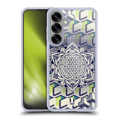 Coque Samsung S25+ antichoc militaire et magnétique motif fleur mandala