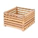 4 inch Square Wooden Hanging Orchid Basket
