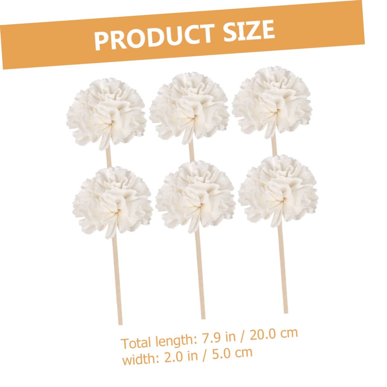 ABOOFAN 5 Sätze Aromatherapie Blumen Diffusor Blumen Pflanzenduft Duft Diffusor Brenner Auto Ätherische Öle Nachfüllungen Duftstäbchen Diffusorstäbchen Flasche Lilie Rattan 6 Stücke * 5