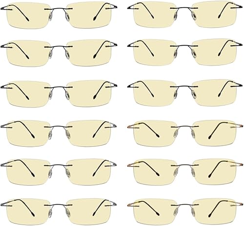 Miniatura 10 de Eyekepper Gafas de bloqueo de luz azul, paquete de 3 lectores de computadora sin montura