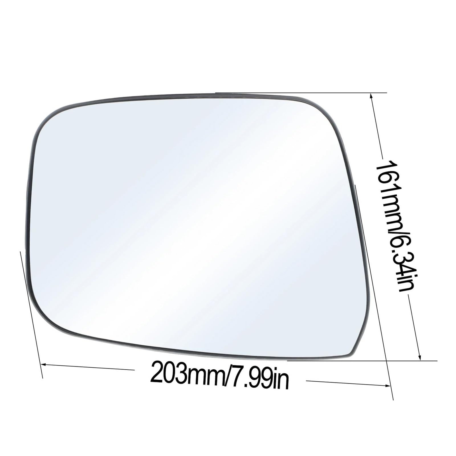 Cristal de Espejo Retrovisor Para Nissan Para Navara D40 2005-2013 Para Pathfinder R51 2005-2012 Vista Trasera Espejo Lateral Izquierdo Y Derecho Vidrio Calentado Convexo Cristal de retrovisor lateral