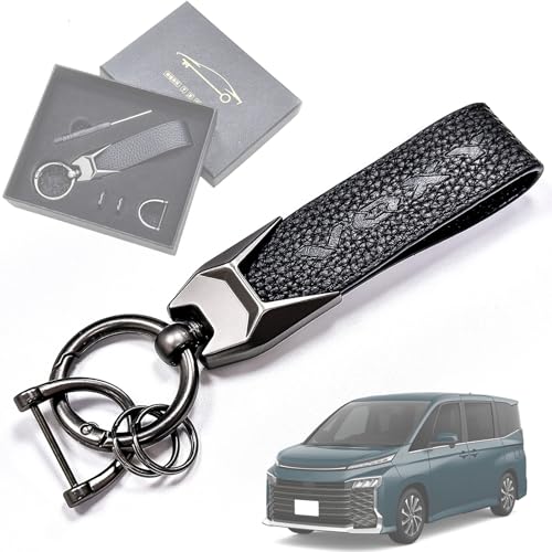 SUVVNE(スウ?ニ) ヴォクシー90系 ノア 90系専用 キーホルダー 高級本革 レザー VOXY 90系 車用キーホルダー キーリング キーチェーン 車専用ロゴ 手触りいい 紛失防止 車 アクセサリー 退職祝い 記念品 ビジネス 男性 贈り物 ビジネ