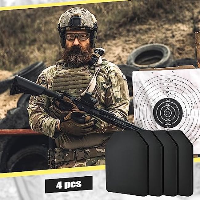 Frienda 4 Pcs Vest Inner Plate EVA Vest Inner Liner Foam Black Foam Plates for Plate Carrier Foam Plates for Vest EVA Foam Protective Pad Cushions