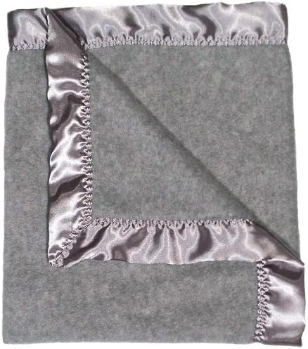 Raindrops Fleece Unisex Receiving Blanket, Gray Heather