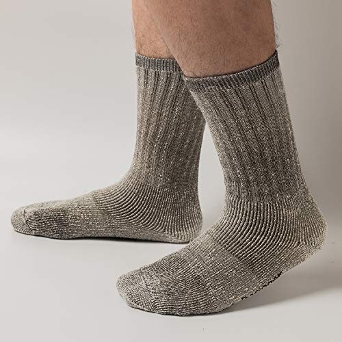 Premium Merino Wool Socks Outdoor Cushioned Warm Hiking Socks Moisture Wicking 3 Packs3