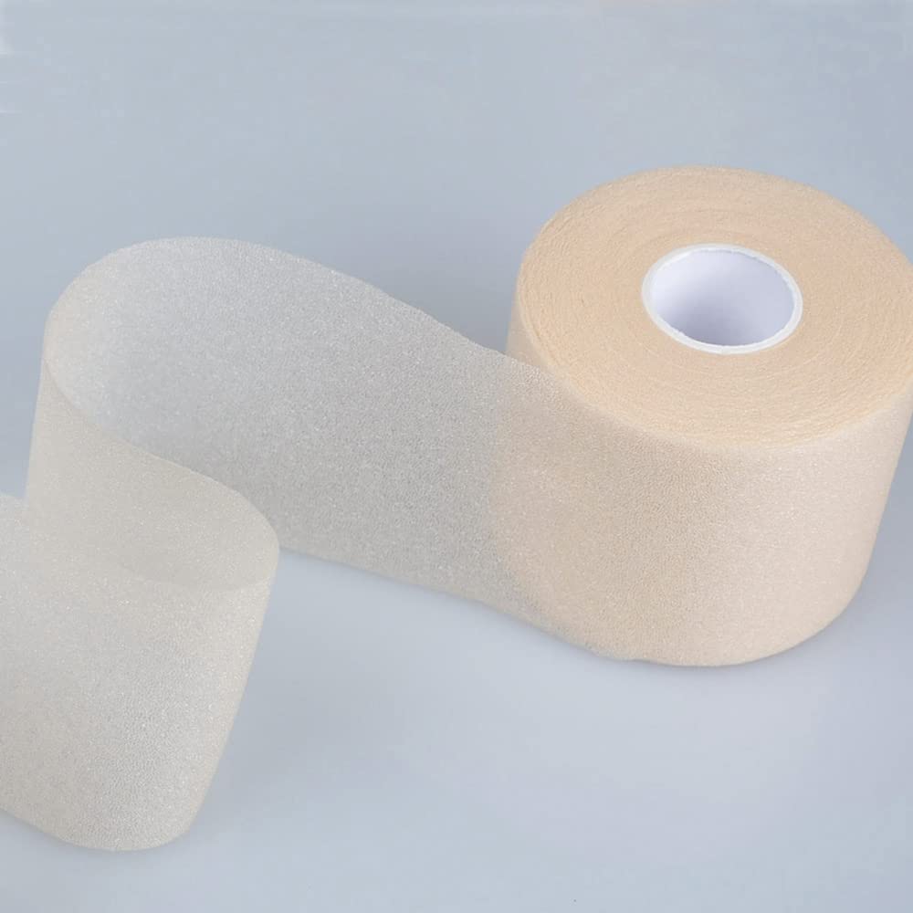 Benda elastica autoadesiva, 5 rotoli da 7 cm x 27 m, nastro adesivo traspirante elastico elastico elastico per sport atletico da usare su ginocchia, gomito, caviglie (pelle)