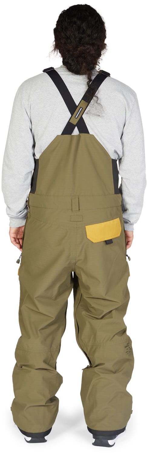 DC Shadow Bib Mens Snowboard Pants Ivy Green Sz S