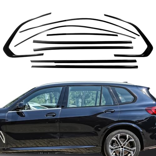 Stainless Steel Window Trim Chrome Delete for BMW X5 G05 2019-2025 Black Window Trim Blackout Kit