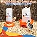 Lil'Clucker 1L Chick Feeder, 1.5L Chicken Waterer - No Leakage Chick Feeder and Waterer Kit, Hanging Baby Chick Waterer, Durable Chicken Water Feeder, Chicken Feeder and Waterer Set, Poultry Waterer