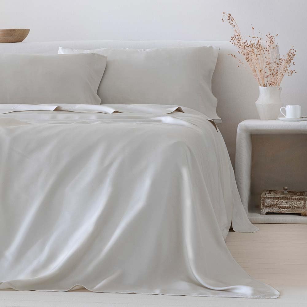 COTTON ARTean Set di lenzuola Bambù Beige. BIOLOGICO E IPOALLERGICO Letto da 160 x 190/200. colore: beige, 100% RISPETTOSE DELL'AMBIENTE.