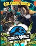  Jurassic Stoner Coloring Book: Ultimate World Trippy The Puzzle & Color Adult Books