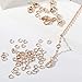 Jovitec 39.4 Feet 2 mm Gold Chain for Jewelry Making Gold Link Necklace Chains with 30 Pieces Lobster Clasps and 100 Pieces Jump Rings for DIY Jewelry Making Accessories(Rose Gold)