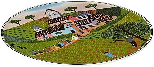 Villeroy & Boch Charm and Breakfast Design Naif Cake Plate, 30 cm, Premium Porcelain, White/Colourful