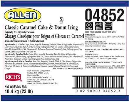 Amazon.com : Rich's JW Allen Classic Caramel Cake & Donut ...