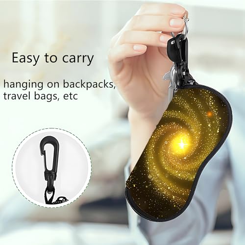 Image of Sunglass Case Soft Glasses Case 2 Pack Eyeglass Case With Hook Sunglass Organizer For Women (Halo)